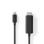 Nedis CCGL64655BK10 USB C (USB-C) - HDMI kábel, USB 3.2 Gen 1, 4K@60Hz, hossz 1m