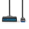 Nedis CCGB75100BK05 USB 3.2 Gen1 kábel 2,5" HDD -hez,  SATA l, ll, lll