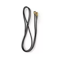   Nedis CSGL02210BK10 SMA kábel, RP SMA férfi, RP SMA női, Aranyozott, 50 Ohm, Egyetlen árnyékolt, 1 m