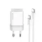 COLORWAY AC töltő GaN Mini CW-CHS052PDC-WT 25W PD port PPS USB-C fehér kábel Type-C