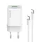 COLORWAY AC töltő GaN Mini CW-CHS053PDC-WT 30W PD port PPS USB (Type-C PD + USB QC4.0) kábel Type-C