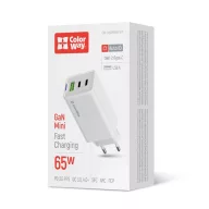   COLORWAY AC töltő GaN Mini CW-CHS058PD-WT 65W PD port PPS USB (USB-2C1A) fehér