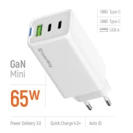   COLORWAY AC töltő GaN Mini CW-CHS058PD-WT 65W PD port PPS USB (USB-2C1A) fehér
