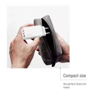   COLORWAY AC töltő GaN Mini CW-CHS058PDCL-WT 65W PD port PPS USB (USB-2C1A) kábel Type-C és Lightning
