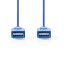 Nedis CCGP61000BU20 USB3.2 USB A dugó - USB-A dugó, 5 Gbps, 2m, (USB3.1, USB3.0, USB2.0)