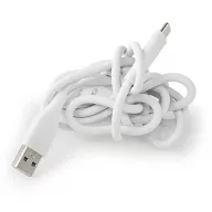   Nedis CCGB60800WT15 flexibilis USB A - USB C (USB-C) kábel, USB2.0, 15W, hossz 1,5m, fehér rugalmas szilikon