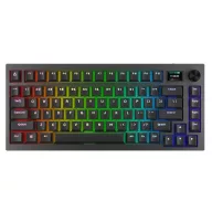   AVAX Vezetékes/Vezeték Nélküli Billentyűzet GM02 PRO USB, Fekete, Mechanikus, Red Switch, HUN