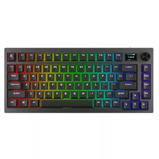 AVAX Vezetékes/Vezeték Nélküli Billentyűzet GM02 PRO USB, Fekete, Mechanikus, Red Switch, HUN