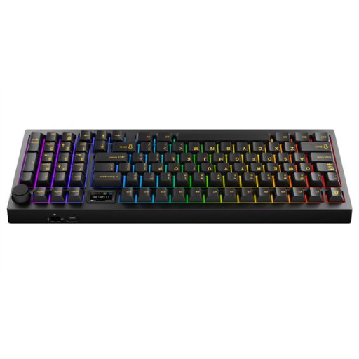 AVAX Vezetékes/Vezeték Nélküli Billentyűzet GM03 PRO USB, Fekete, Mechanikus, Red Switch, HUN