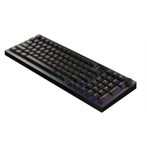 AVAX Vezetékes/Vezeték Nélküli Billentyűzet GM03 PRO USB, Fekete, Mechanikus, Brown Switch, HUN