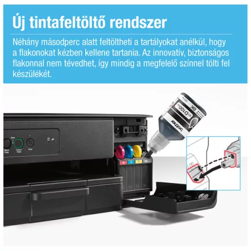 BROTHER Tintasugaras MFP NY/M/S DCP-T230W, színes, 16 lap/perc, USB, 6000x1200dpi,  manuál duplex, 64MB