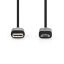Nedis CCGL60750BK10 USB2.0, USB-C apa - USB Micro-B apa, 60 W, 480 Mbps, hossz 1m