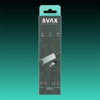 AVAX Átalakító adapter USB-C 3.2 - Ethernet Gigabit port
