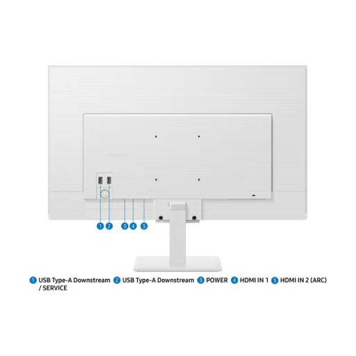 SAMSUNG SMART VA monitor 32" M5, 1920x1080, 16:9, 250cd/m2, 4ms, 2xHDMI/2xUSB/WiFi/Bluetooth, hangszóró, fehér