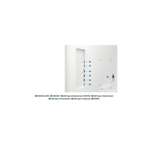 SAMSUNG AI SMART VA monitor 43" M7, 3840x2160, 16:9, 300cd/m2, 4ms, 2xHDMI/3xUSB/USB-C/WiFi/Bluetooth, hangszóró, fehér