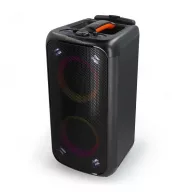   Nedis SPPT2480BK bluetooth hangszóró, hangfal, 2x 5.25" mélynyomó, 2 x 2" magassugárzó, 240W, 5 óra lejátszási idő, akku