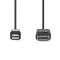 Nedis CCGL37400BK20 mini Displayport1.2 kábel, Display port dugó, 21.6 Gbps, 2m