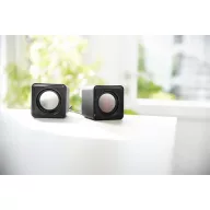   SPEEDLINK SL-810004-BK TWOXO Stereo Speakers, black, Sztereó hangszórók, fekete