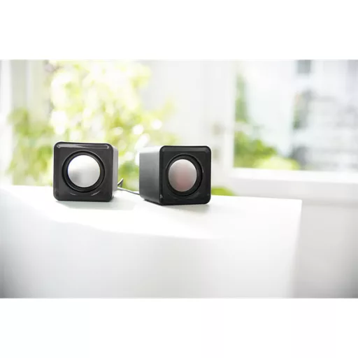 SPEEDLINK SL-810004-BK TWOXO Stereo Speakers, black, Sztereó hangszórók, fekete