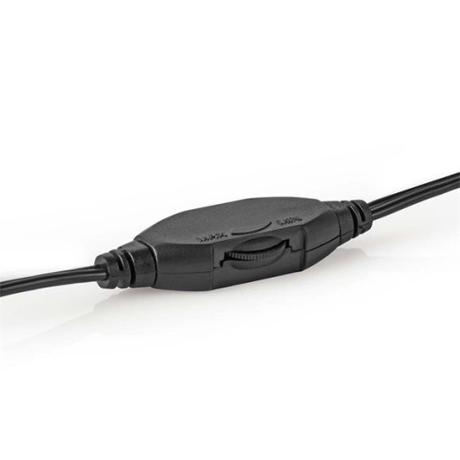 Nedis HPWD1200BK fejhallgató, kábel hossz 2,70 m, hangerőszabályzó