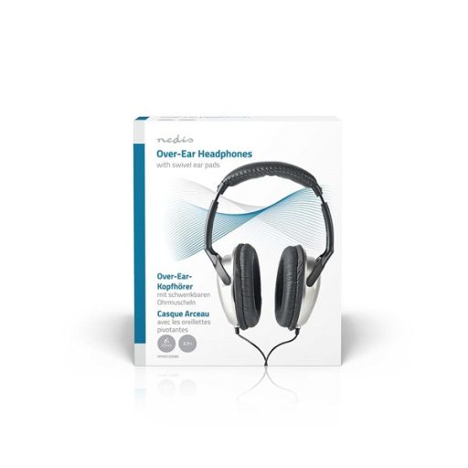 Nedis HPWD1200BK fejhallgató, kábel hossz 2,70 m, hangerőszabályzó