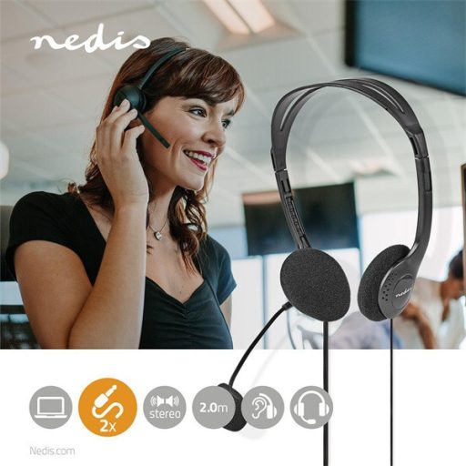 Nedis CHST100BK headset, 2x 3,5 mm jack