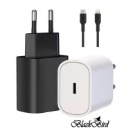   BLACKBIRD Hálózati Adapter T145 25W + Lightning kábel 1m, Fekete