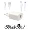BLACKBIRD Hálózati Adapter T131 25W + Type-C + Lightning kábel 1m, Fehér