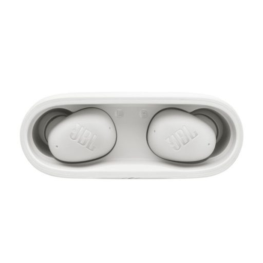 JBL Wave Buds 2 Bluetooth fülhallgató, aktív zajszűrő, mélyhang kiemelés,  IP 54 por és vízálló, 4  mikrofon, fehér
