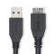 Nedis CCGL61500BK20 USB3.2 - micro-B (micro B) kábel, 5 Gbps, 2m, (USB3.1, USB3.0, USB2.0)