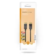   Nedis CCGB37014BK10 DisplayPort 1.4 kábel, displayport dugó - display port dugó, 8K@60Hz, 1m