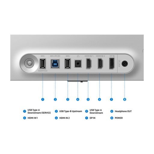 SAMSUNG Gaming 500Hz OLED monitor 27" G60SF, 2560x1440, 16:9, 300cd/m2, 0.03ms, DisplayPort/HDMIx2/USB, Pivot