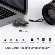   TP-LINK Kártya Olvasó USB 3.0 Type-C/A to SD & MicroSD 3.0, UA430D