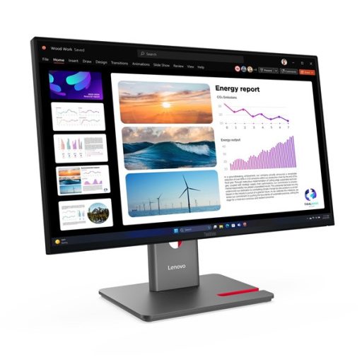 LENOVO Monitor - ThinkVision P24q-40; 23,8" QHD 2560x1440 IPS 120Hz, 16:9, 1500:1, 300cd/m2, 4ms, HDMI, DP, USB A-B-C