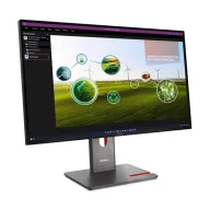   LENOVO Monitor - ThinkVision P27q-40; 27.0" QHD 2560x1440 IPS 120Hz, 16:9, 1500:1, 350cd/m2, 4ms, HDMI, DP, USB A-B-C