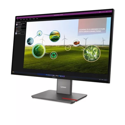 LENOVO Monitor - ThinkVision P27q-40; 27.0" QHD 2560x1440 IPS 120Hz, 16:9, 1500:1, 350cd/m2, 4ms, HDMI, DP, USB A-B-C