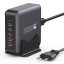 BLACKBIRD Hálózati Töltő Hordozható GAN 200W 3USB-C PD + 2xUSB QC, Fekete