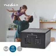 Nedis ASWI2512BK digitális audio kapcsoló 2x Toslink