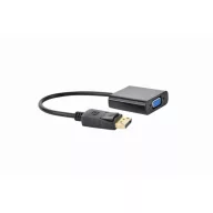   GEMBIRD Adapter DisplayPort 1.1a DP - VGA, 1080p@60Hz, M/F, 0,1m, fekete