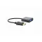 GEMBIRD Adapter DisplayPort 1.1a DP - VGA, 1080p@60Hz, M/F, 0,1m, fekete