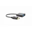 GEMBIRD Adapter DisplayPort 1.1a DP - VGA, 1080p@60Hz, M/F, 0,1m, fekete