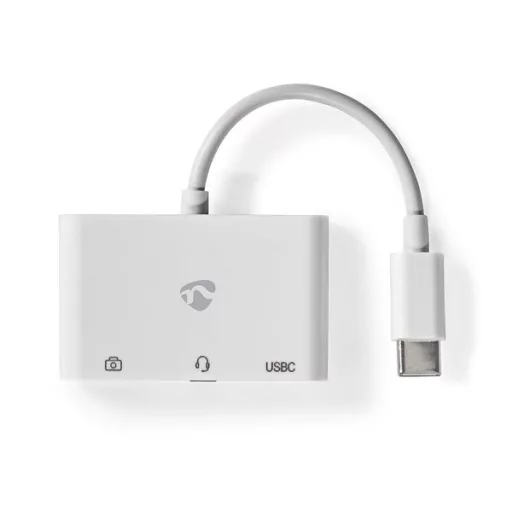 Nedis CCGB64790WT01 USB-C multiport, USB C - USB-A anya / USB- anya / 3,5 mm-es anya