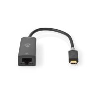   Nedis CCBW64952AT02 USB-C 3.2 Gen 1, 1000 Mbps,  USB C apa - RJ45 anya, 0,20 m