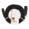 Nedis CEGL10500BK50 táp kábel IEC-320-C14 - IEC-320-C13, 3 x 1mm, hossz 5m