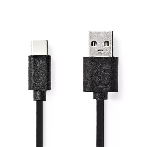 Nedis CCGL60600BK30 USB A - USB C (USB-C) kábel, USB2.0, 15W, hossz 3m