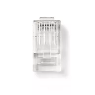   Nedis CCGB89305TP sodrott kábelre, UTP RJ45 CAT6 csatlakozó dugó, szerelhető, aranyozott, 10db/csomag