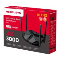   MERCUSYS Wireless Router Dual Band AX3000 1xWAN(2500Mbps) + 3xLAN(1000Mbps), MR85X