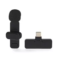   Nedis MICW110BK vezeték nélküli mikrofon, használható Notebook / Okostelefon / Tablet,  USB Type-C™