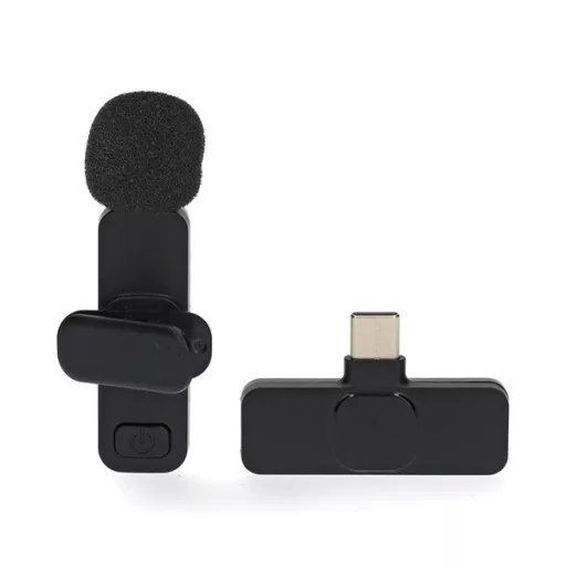 Nedis MICW110BK vezeték nélküli mikrofon, használható Notebook / Okostelefon / Tablet,  USB Type-C™