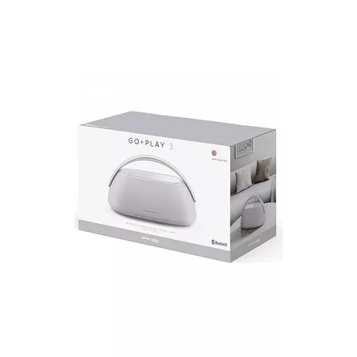 Harman Kardon Go + Play 3 hordozható Bluetooth hangszóró, 160W, dupla mikrofon, autómata hangolás szürke